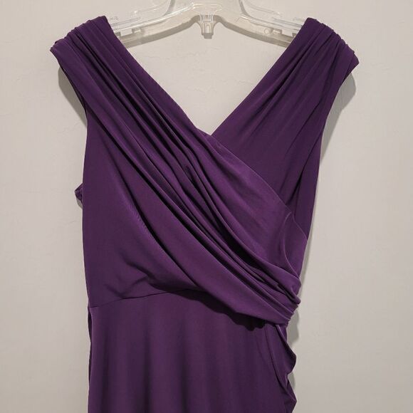 Adrianna Papell 💜 Ruching evening dress size Small - Picture 11 of 13